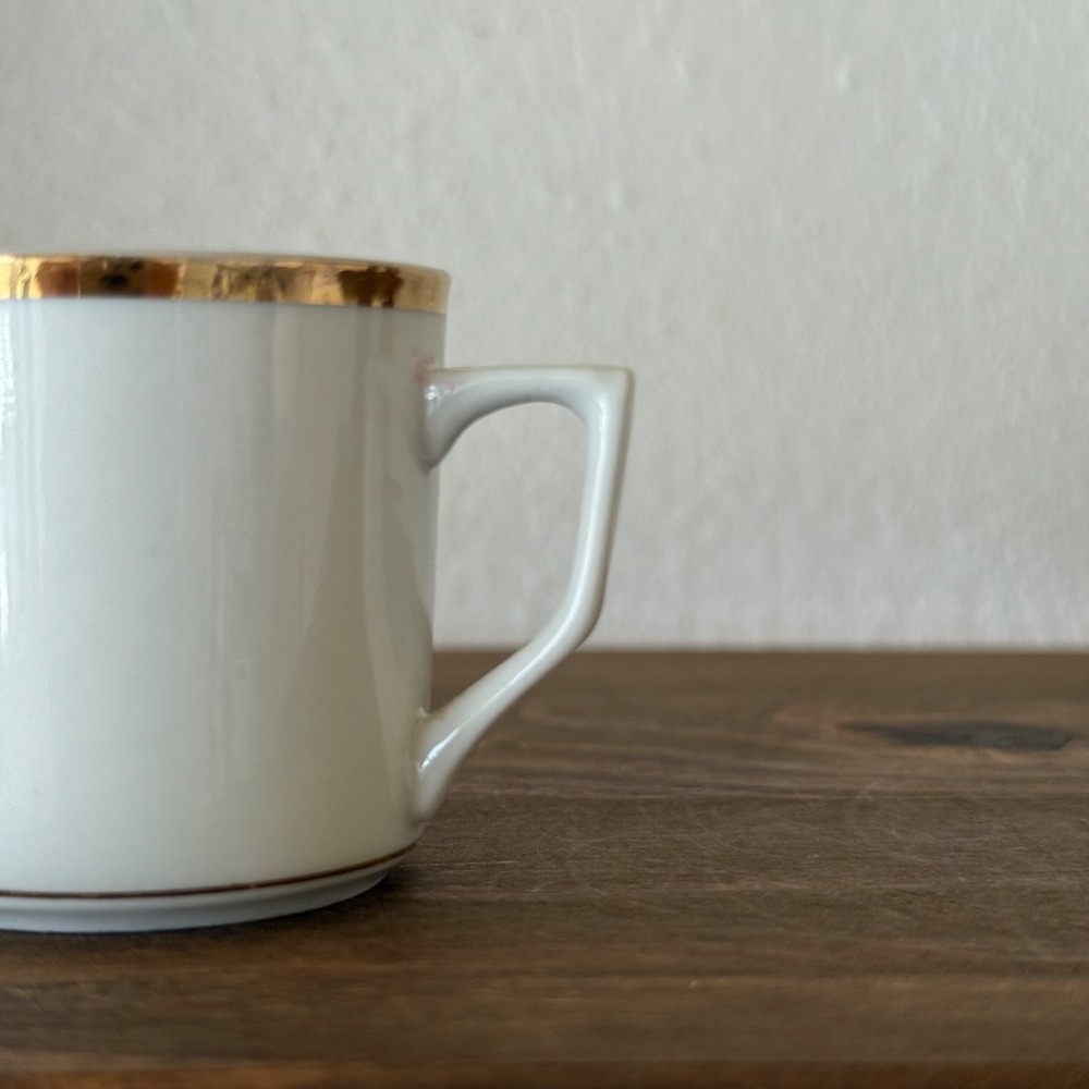 Vintage Northridge Fine Porcelain Mini Demitasse Espresso Gold Trim Replacement‎